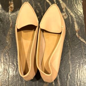 Never worn J. Crew pointed toe leather flats
